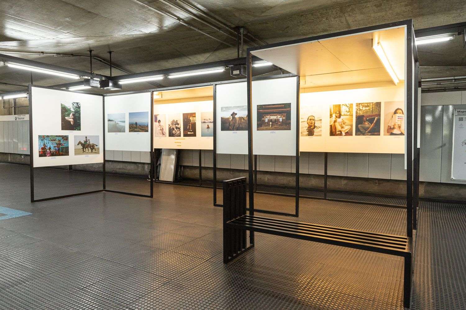 Interior of a contemporary art gallery