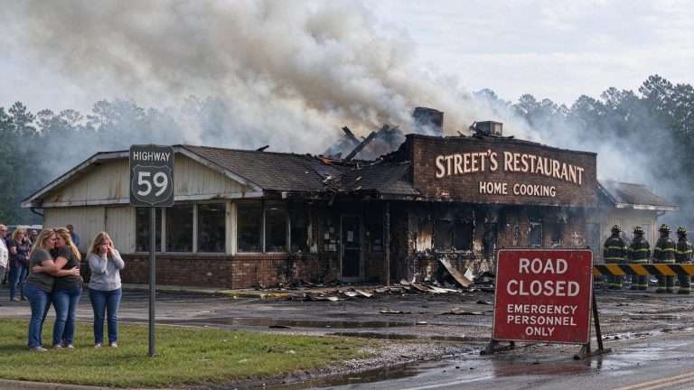 Illustration for the news story: Fire Heavily Damages Longtime Street’s Restaurant in Bay Minette