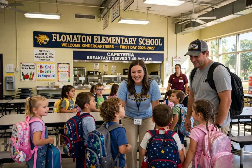 Illustration for the news story: Flomaton Elementary Welcomes New Kindergartners as School Year Begins