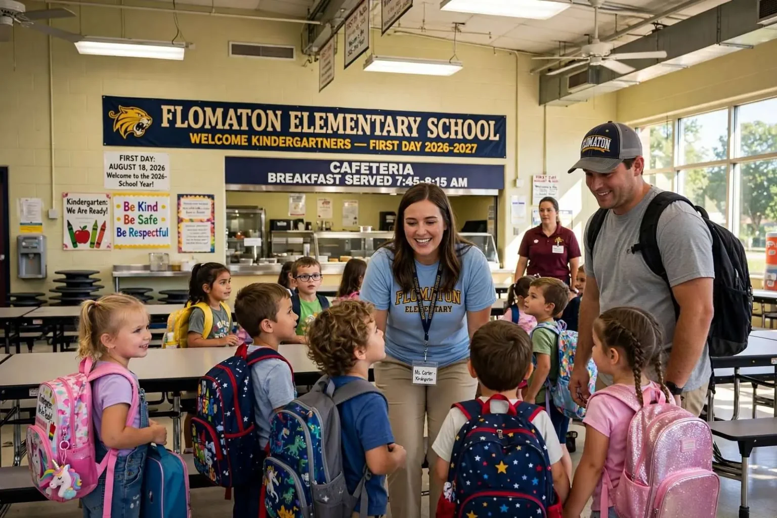 Illustration for the news story: Flomaton Elementary Welcomes New Kindergartners as School Year Begins
