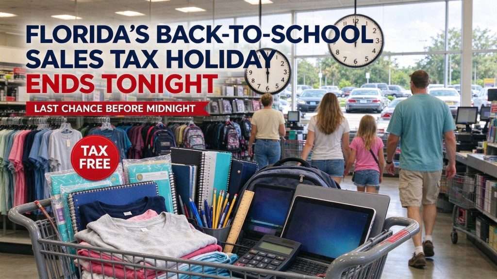 Illustration for the news story: Florida’s Back-to-School Sales Tax Holiday Ends Tonight