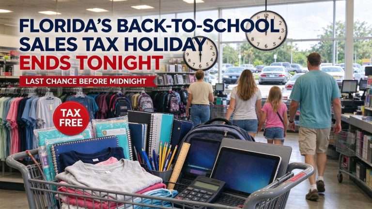 Illustration for the news story: Florida’s Back-to-School Sales Tax Holiday Ends Tonight