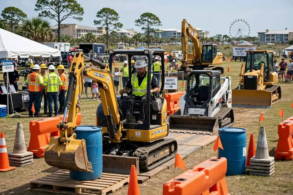 Illustration for the news story: Public Works Crews From Across the Gulf Coast Head to Foley for Heavy Equipment Roadeo at OWA