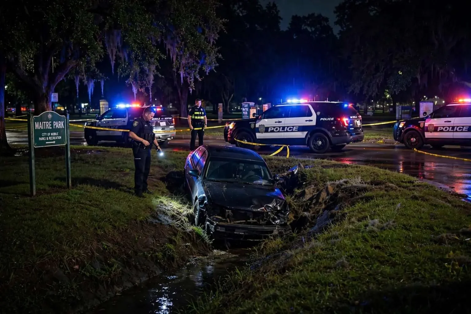 Illustration for the news story: Fourth Police Chase in a Week Ends Near Maitre Park as 27-Year-Old Faces Drug and Eluding Charges