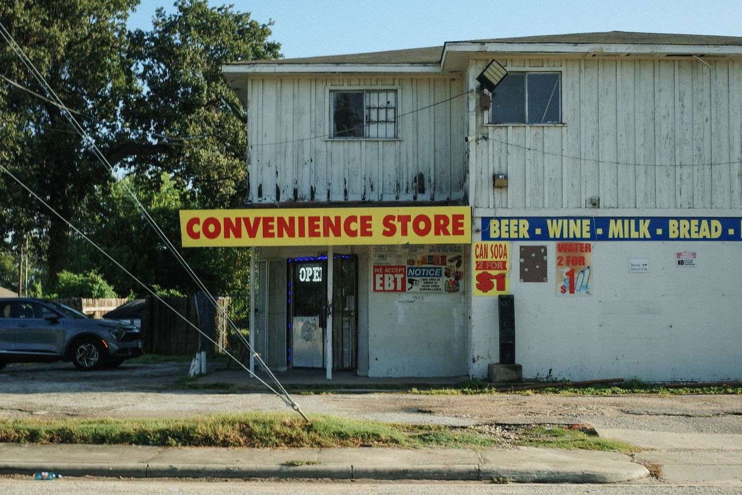 Exterior of a convenience store in Frisco City, Monroe County, Alabama