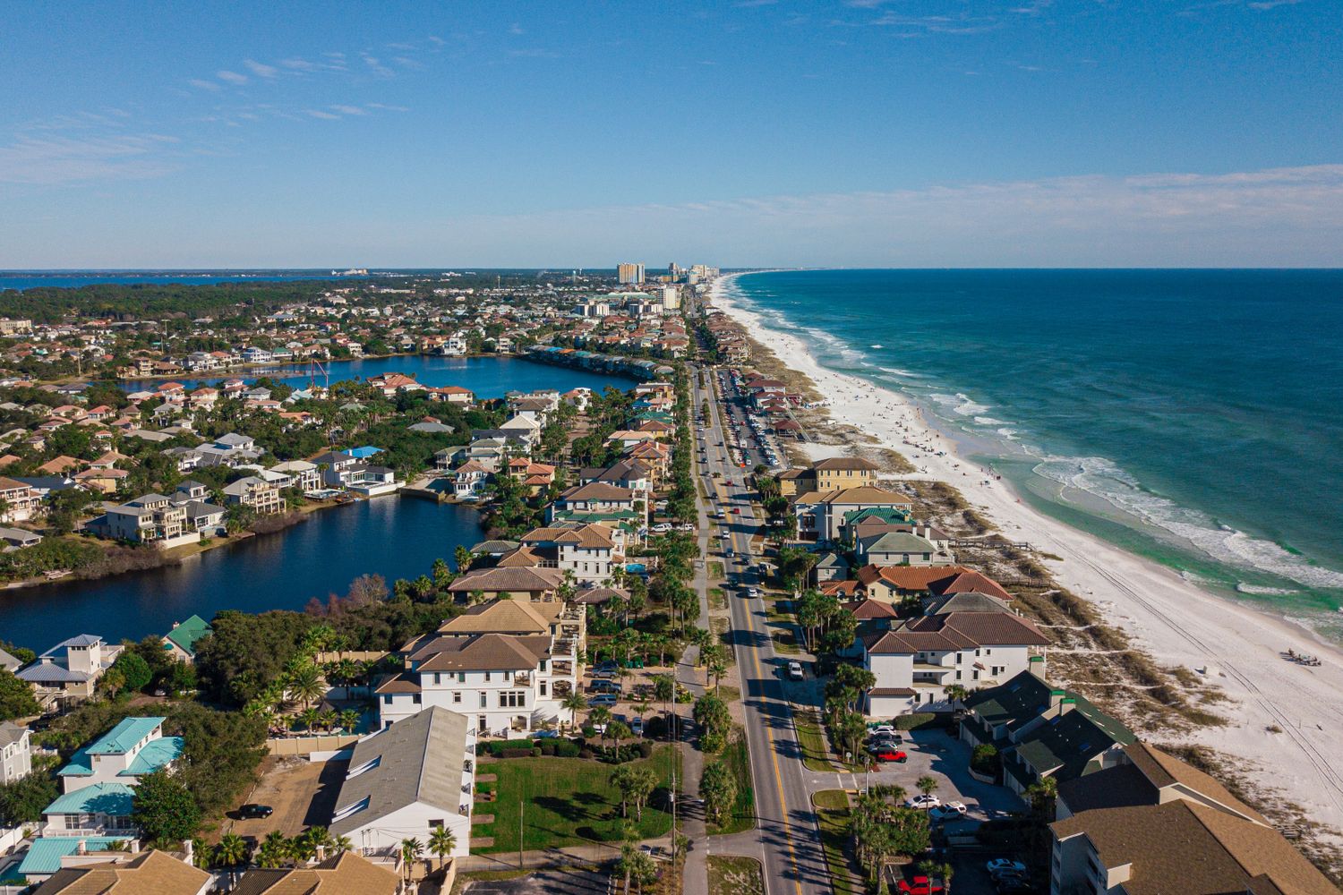 A view of a small Gulf Coast community