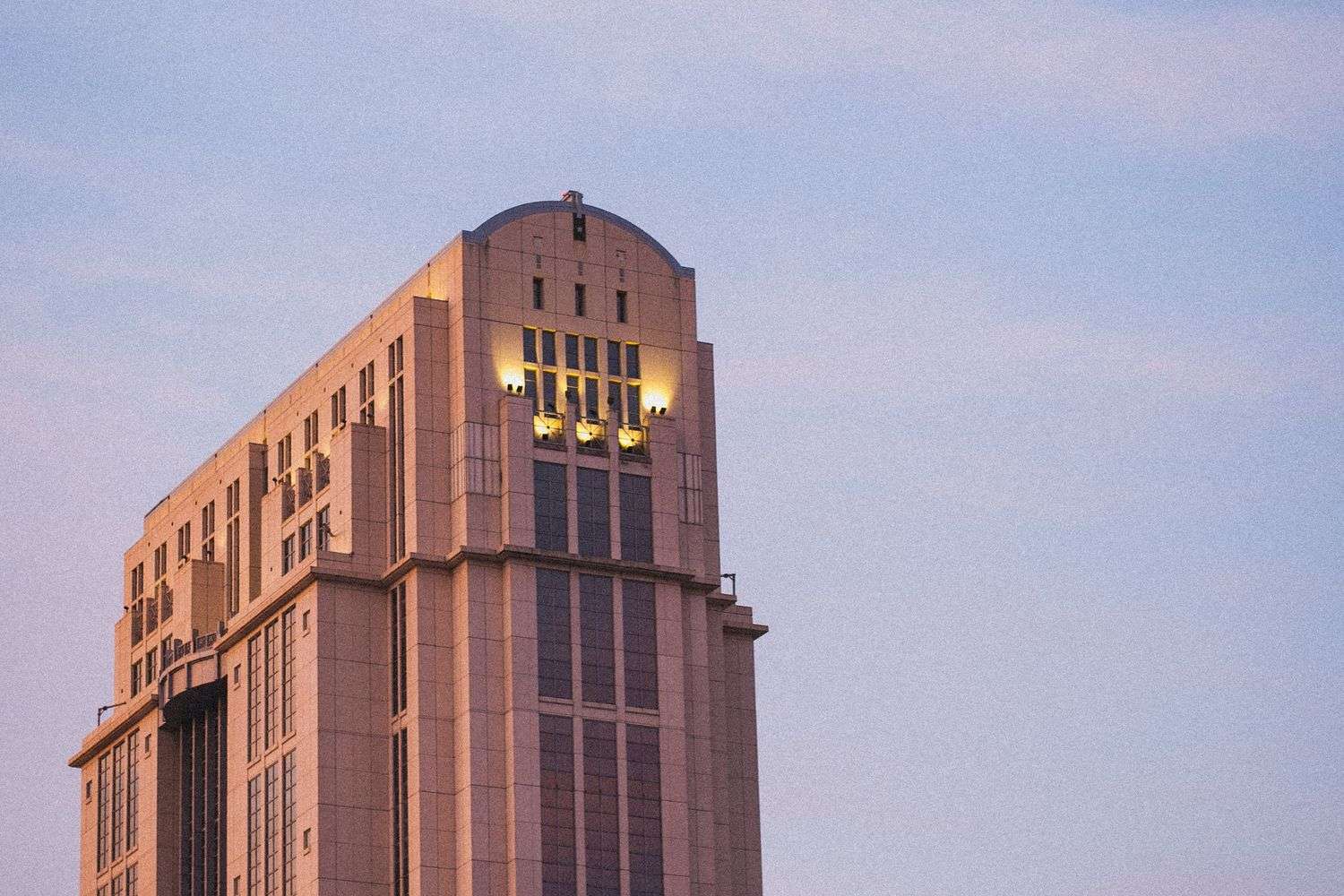 Exterior of the Mobile Government Plaza building in downtown Mobile