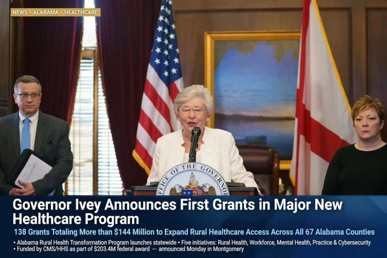 Illustration for the news story: Governor Ivey Announces First Grants in Major New Rural Healthcare Program Totaling More than $144 Million