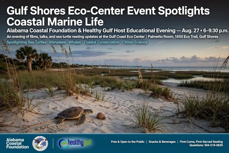 Illustration for the news story: Gulf Shores Eco-Center Event Spotlights Coastal Marine Life