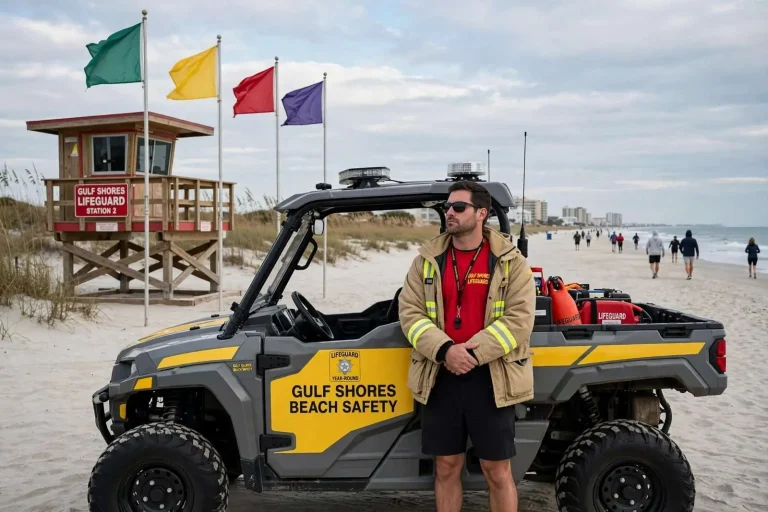 Illustration for the news story: Gulf Shores Expands Lifeguard Coverage to Year-Round Service