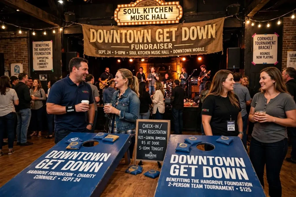 Illustration for the news story: Hargrove’s Family of Companies to Host Downtown Get Down Fundraiser Sept. 24