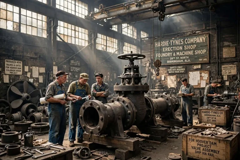 Illustration for the news story: Inside the Birmingham Foundry That Helped Build Hoover Dam