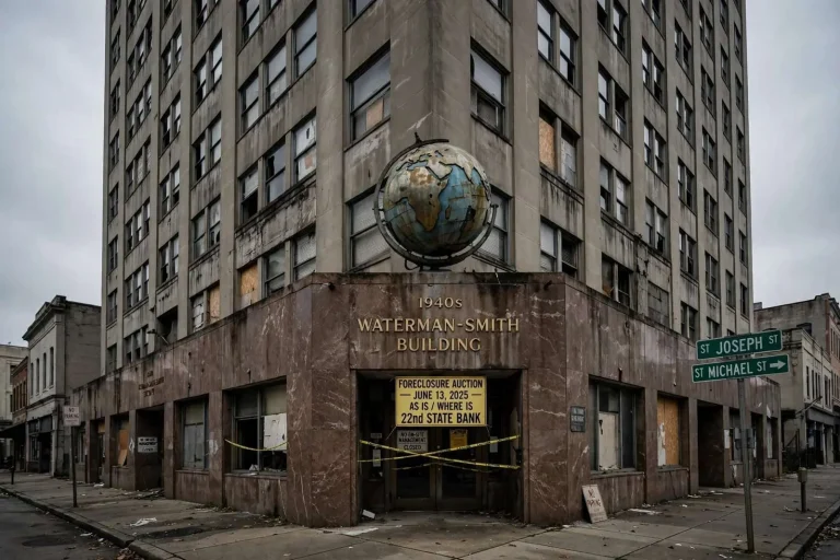 Illustration for the news story: Inside the Waterman-Smith Building Disaster after Louisiana’s Darryl Smith’s Purchase
