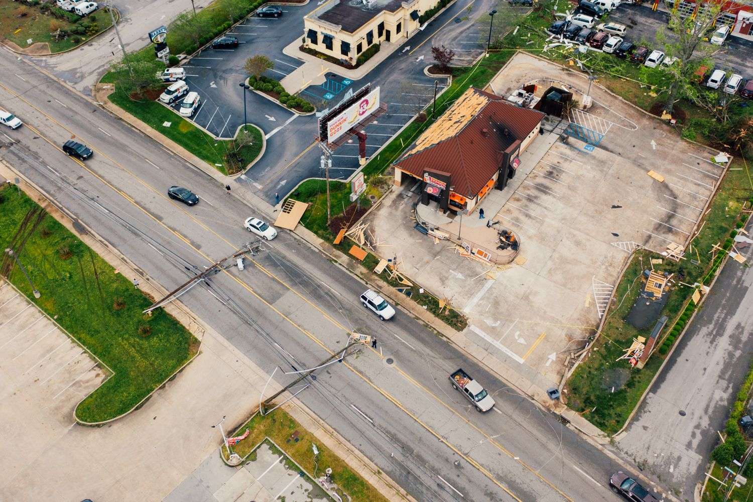 Storm damage in Alabama following Hurricane Sally