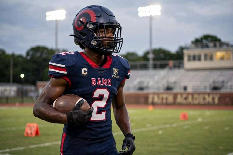 Illustration for the news story: Faith Academy’s Justin Hudson Ready to Do It All on Both Sides of the Ball