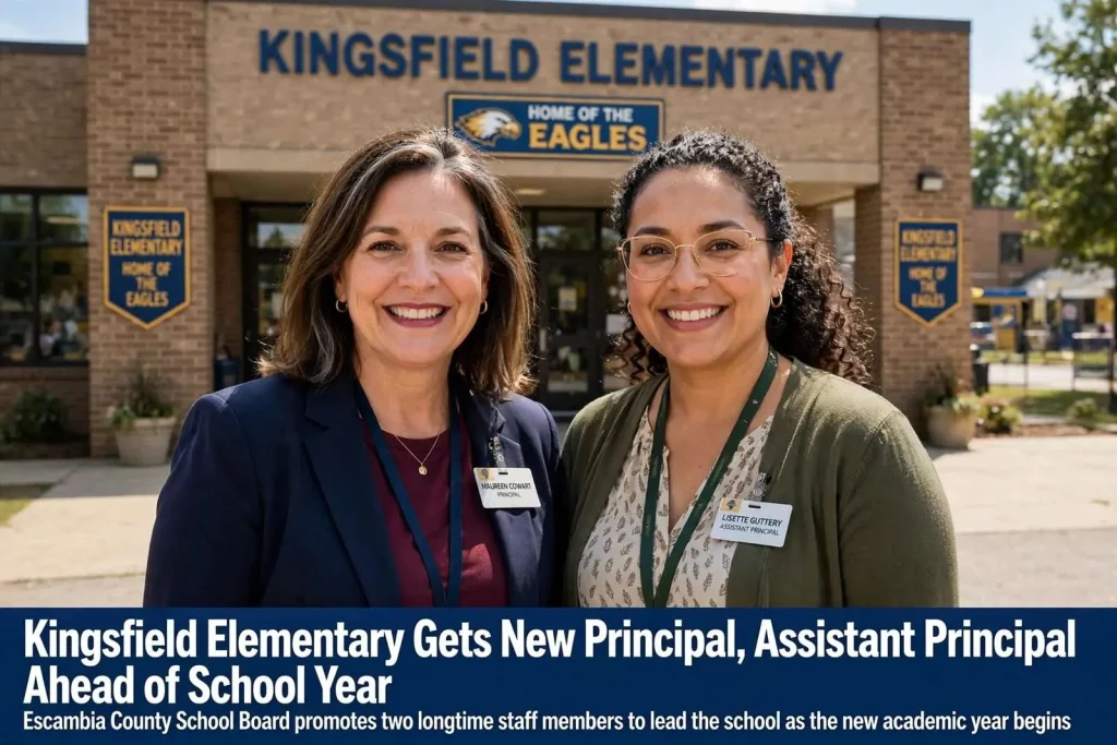Illustration for the news story: Kingsfield Elementary Gets New Principal, Assistant Principal Ahead of School Year