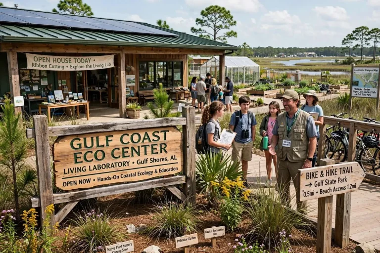 Illustration for the news story: ‘Living Laboratory’ Gulf Coast Eco Center Opens Its Doors in Gulf Shores