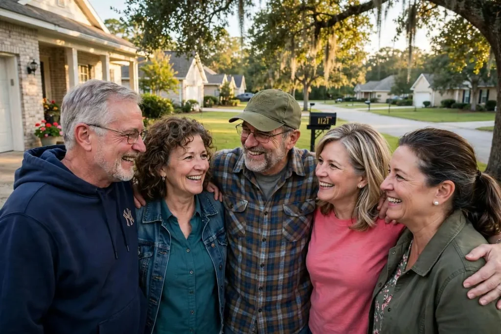 Illustration for the news story: Long-Lost Siblings Meet for First Time in Daphne After DNA Match