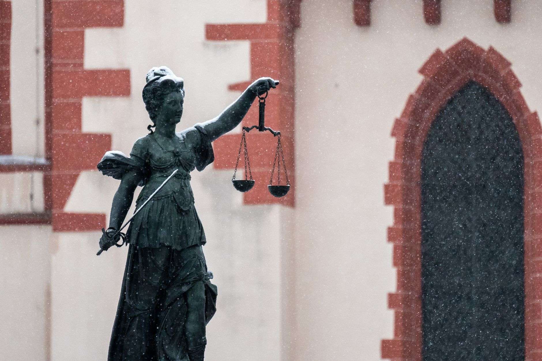 Scales of justice representing the legal system