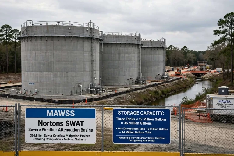 Illustration for the news story: MAWSS Nears Completion of $36 Million Sewer Overflow Mitigation Project in Mobile