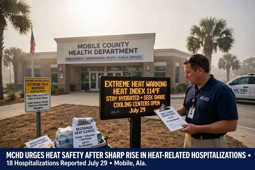 Illustration for the news story: MCHD Urges Heat Safety After Sharp Rise in Heat-Related Hospitalizations