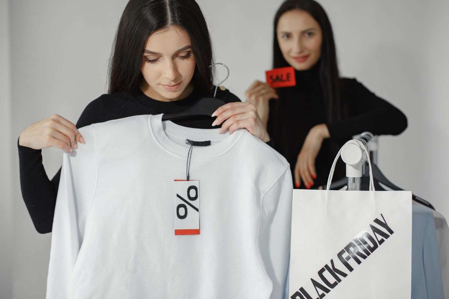 A nearly empty parking lot outside a retail store on Thanksgiving evening in Mobile, Alabama