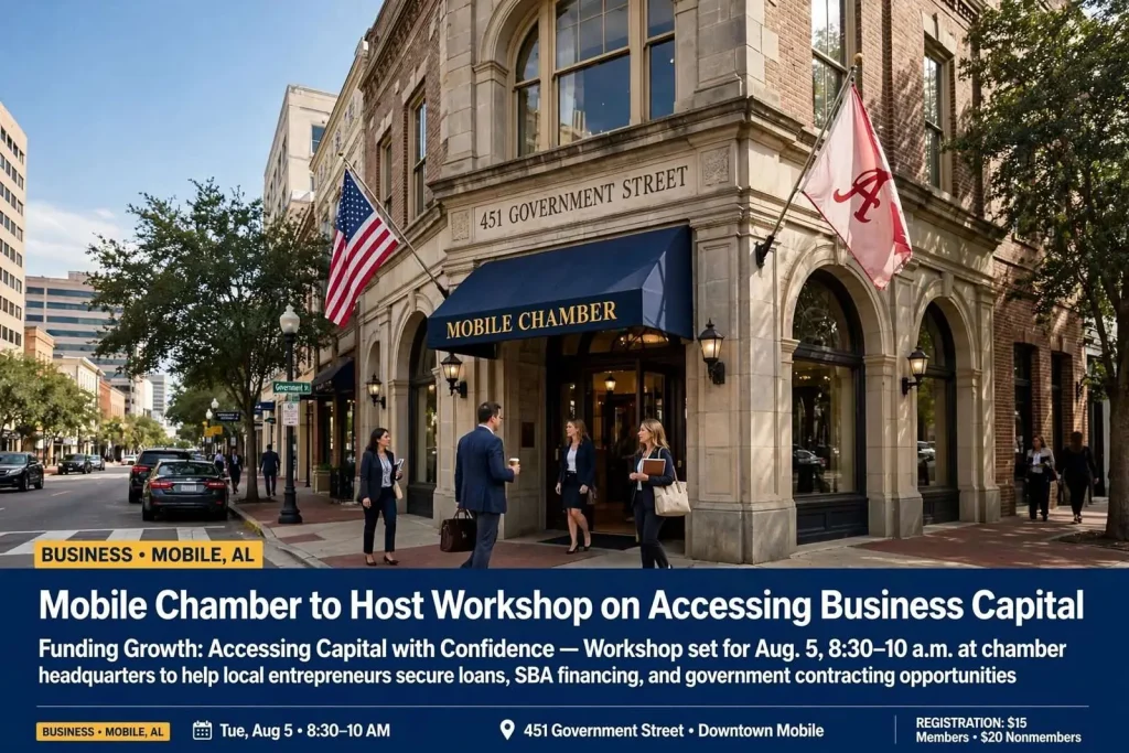 Illustration for the news story: Mobile Chamber to Host Workshop on Accessing Business Capital
