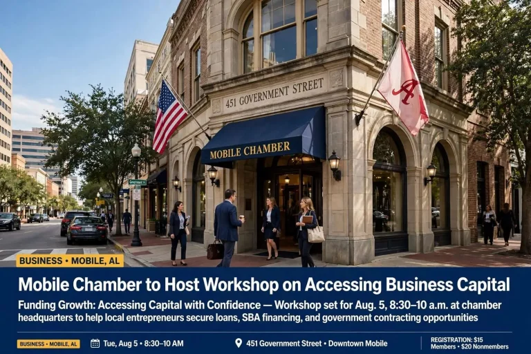 Illustration for the news story: Mobile Chamber to Host Workshop on Accessing Business Capital