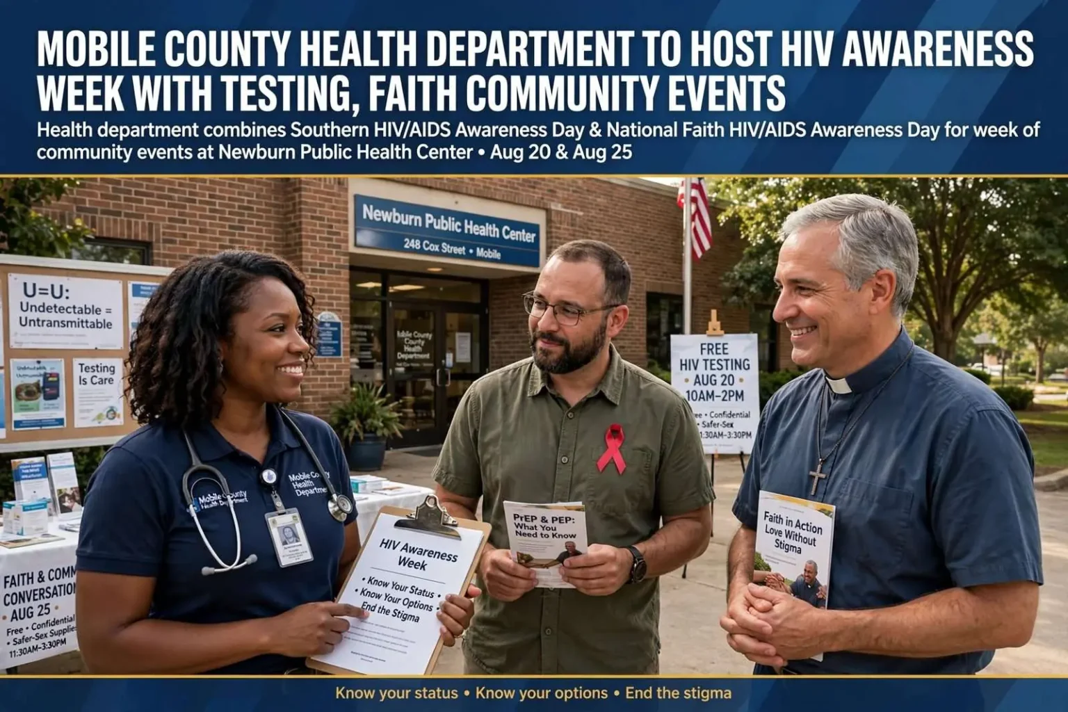 Illustration for the news story: Mobile County Health Department to Host HIV Awareness Week With Testing, Faith Community Events