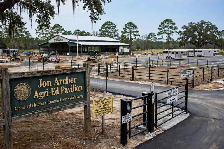 Illustration for the news story: Mobile County Approves $801K Contract for Jon Archer Agri-Ed Pavilion Equestrian Upgrades