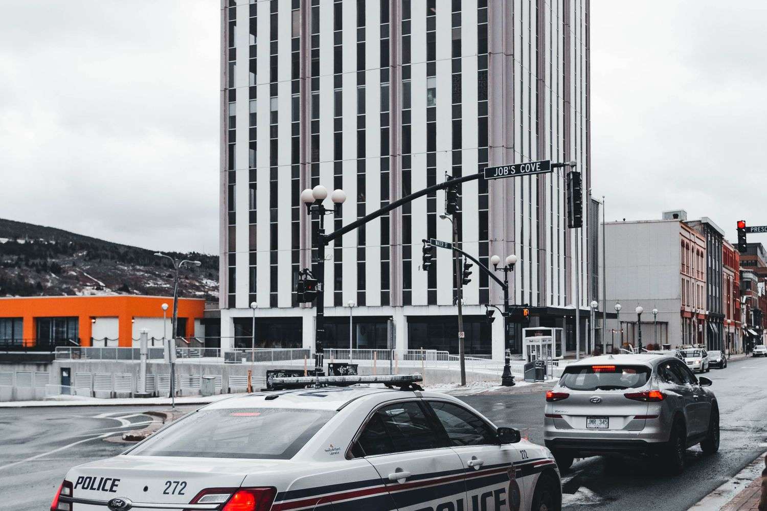 A law enforcement vehicle