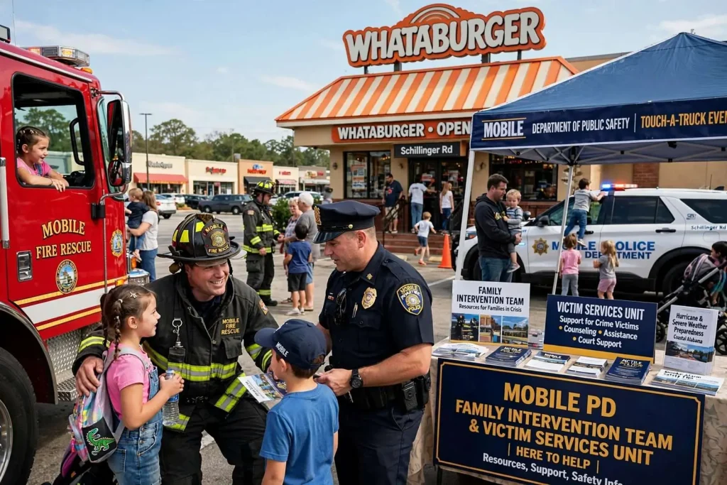 Illustration for the news story: Mobile First Responders Host Touch-a-Truck Event for the Public