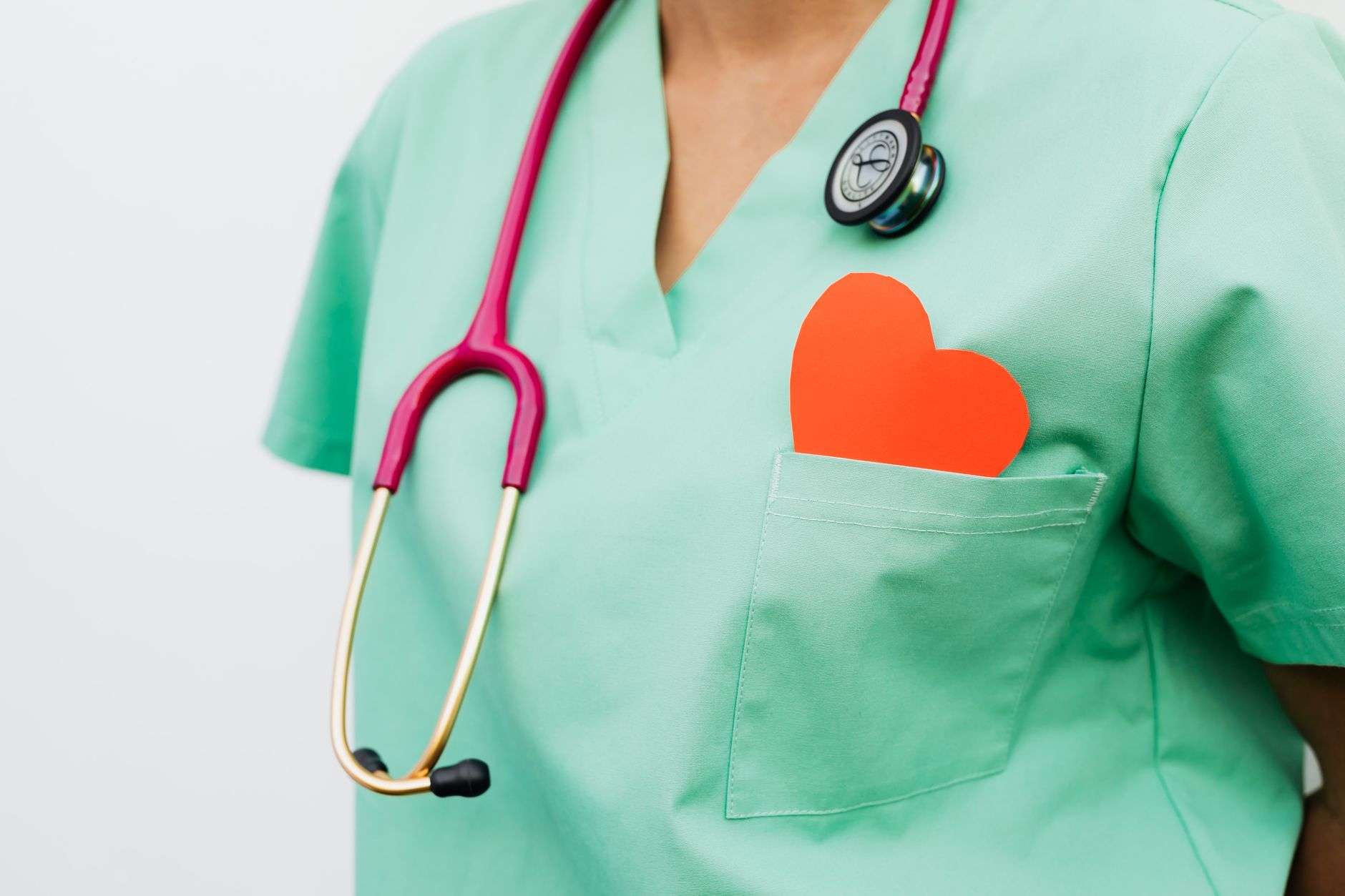 Doctor reviewing heart health information
