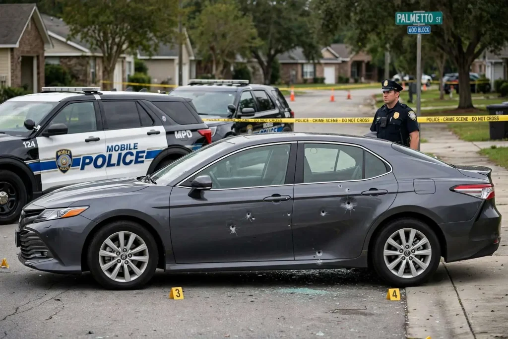 Illustration for the news story: Mobile Man Charged After Firing Shots During Argument on Palmetto Street