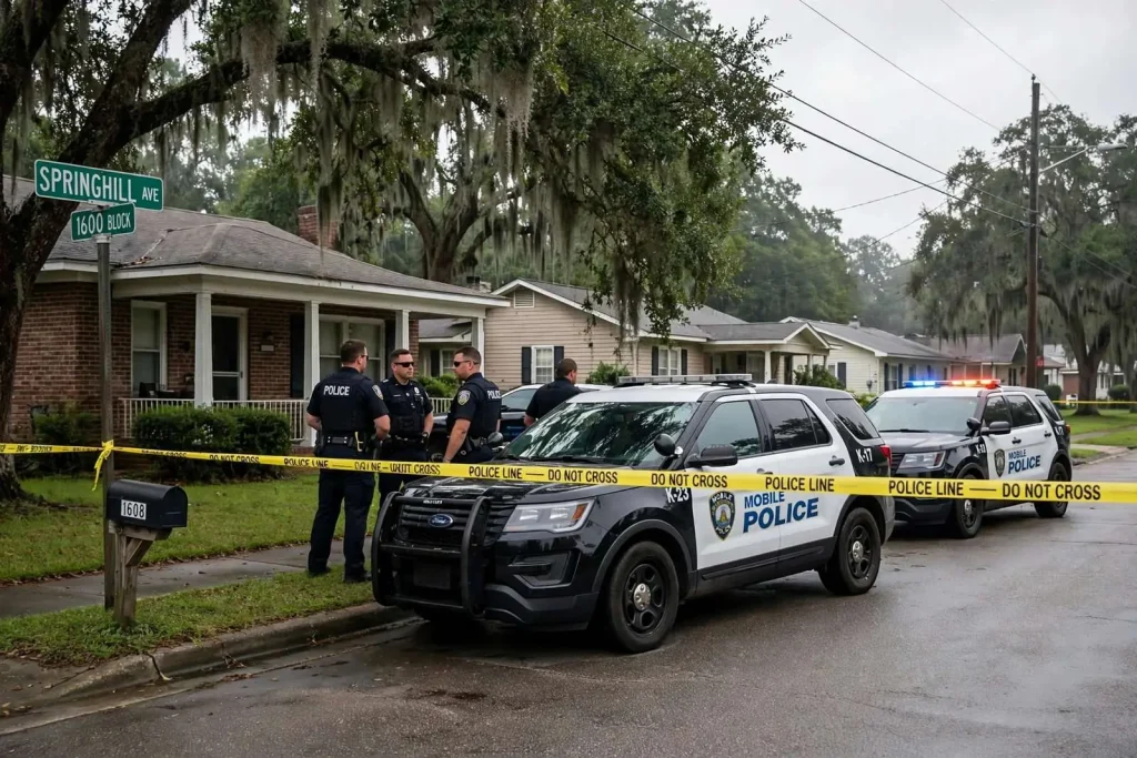 Illustration for the news story: Mobile Police Investigate Death on Springhill Avenue