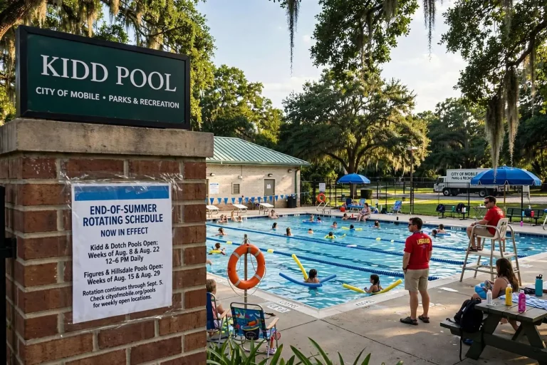 Illustration for the news story: Mobile Public Pools Move to End-of-Summer Rotating Schedule