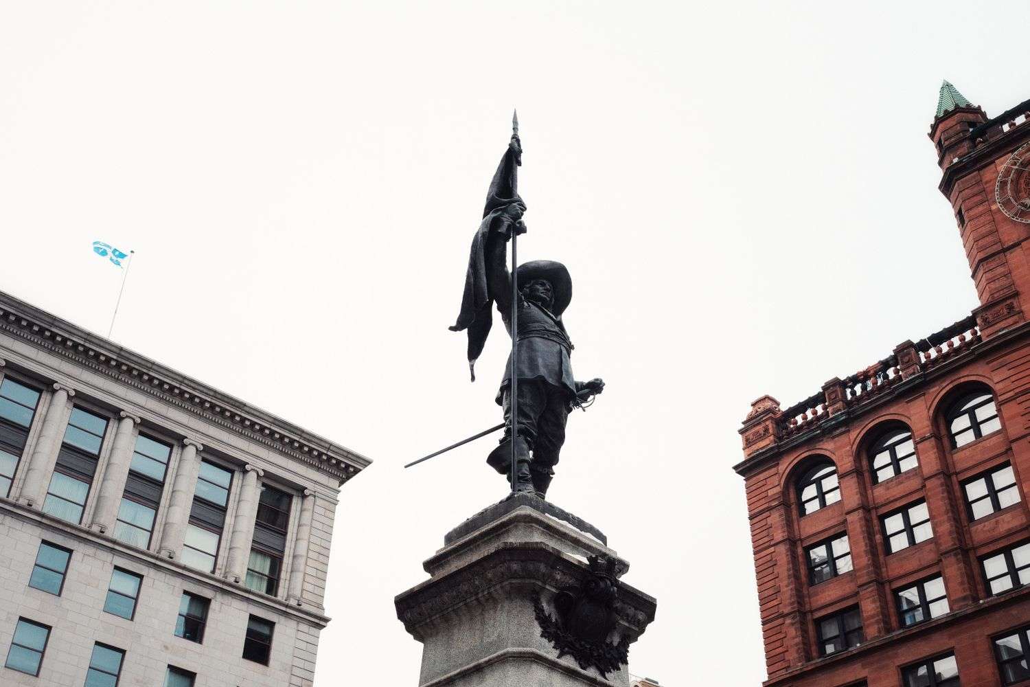 Historic statue monument in downtown Mobile, Alabama
