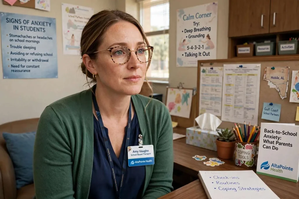 Illustration for the news story: Mobile Therapist Urges Parents to Watch for Signs of Anxiety as Students Return to School