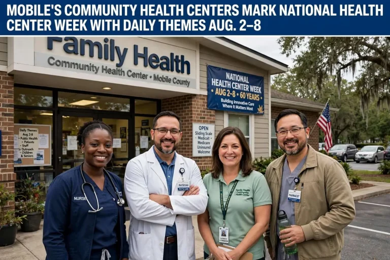 Illustration for the news story: Mobile’s Community Health Centers Mark National Health Center Week with Daily Themes Aug. 2-8