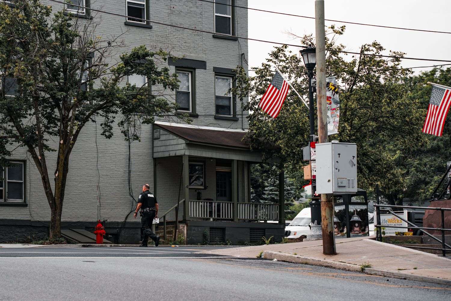 Exterior of a local police department