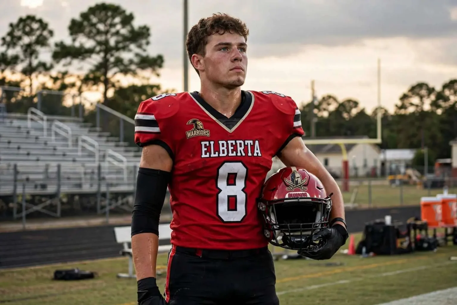 Illustration for the news story: ‘Moose’ Owens Aims to Power Elberta Football’s Turnaround This Season