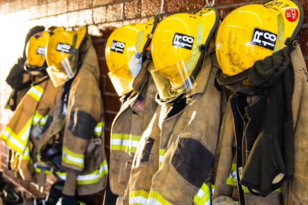 Firefighting gear representing decades of public safety service in Orange Beach, Alabama