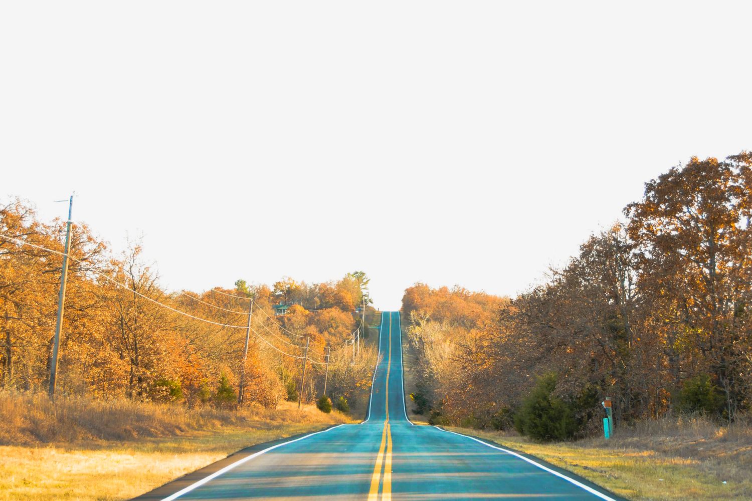 Two-lane rural road in Mobile County, Alabama
