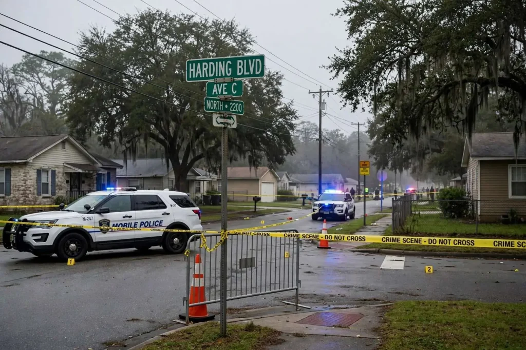 Illustration for the news story: One Dead, One Hospitalized After Thursday Morning Shooting Near Harding Boulevard in Mobile