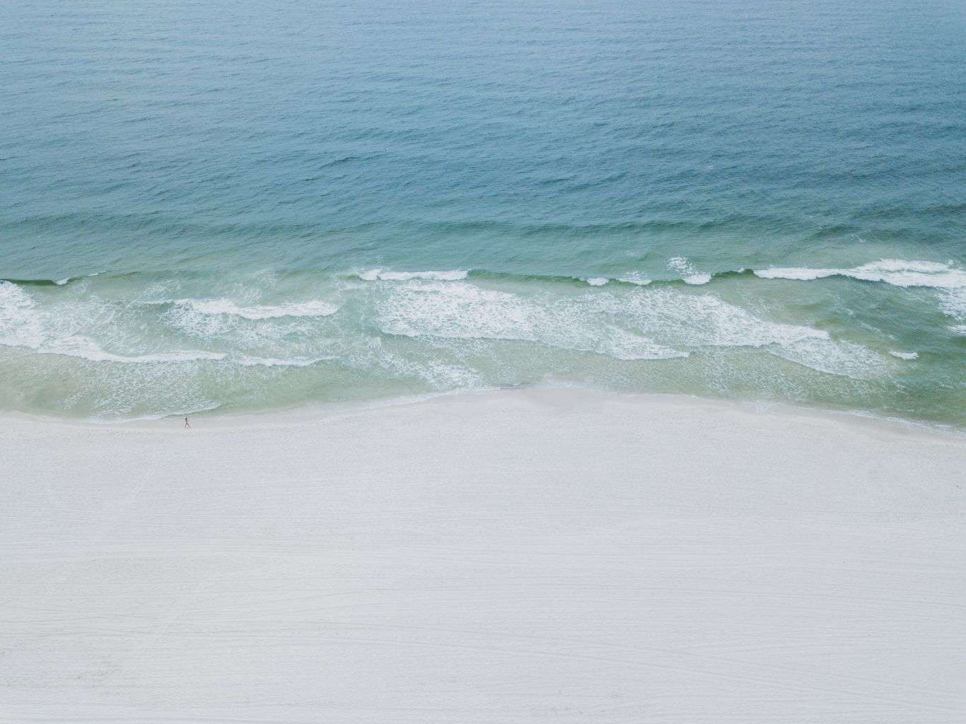 Aerial view of Orange Beach, Alabama coastline