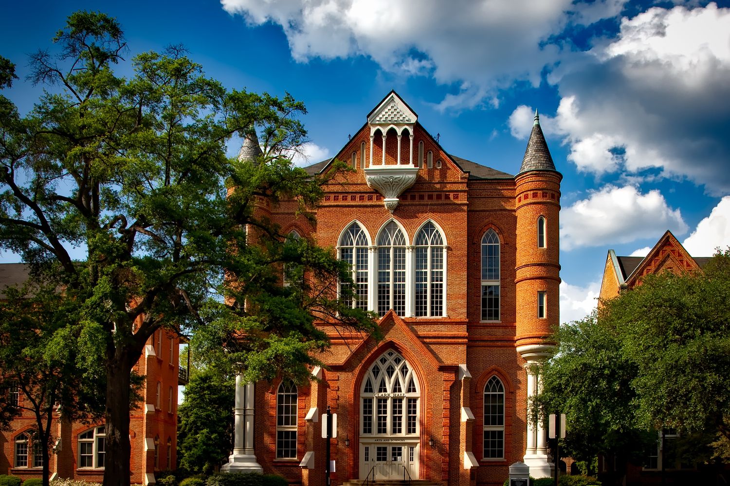School buildings along the coast in Orange Beach, Alabama