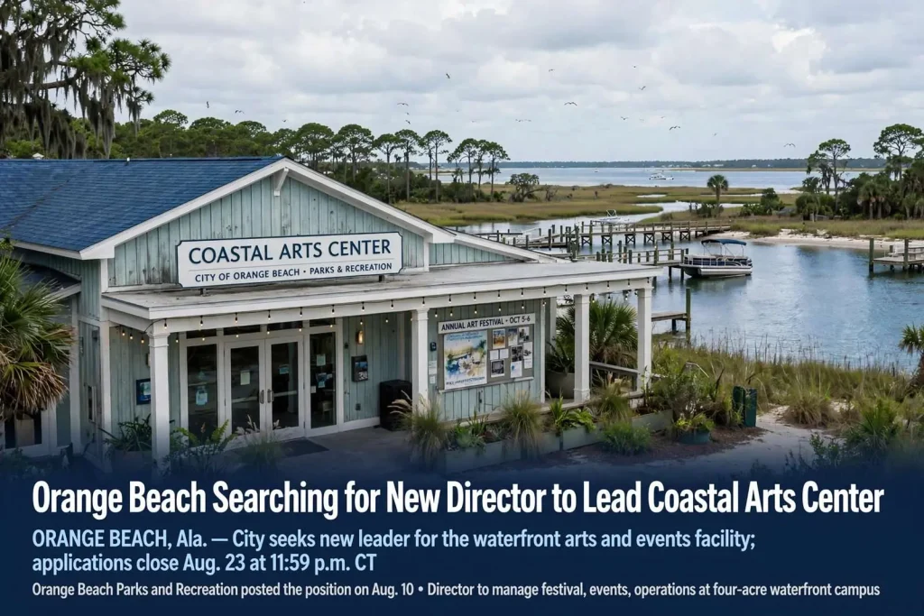 Illustration for the news story: Orange Beach Searching for New Director to Lead Coastal Arts Center