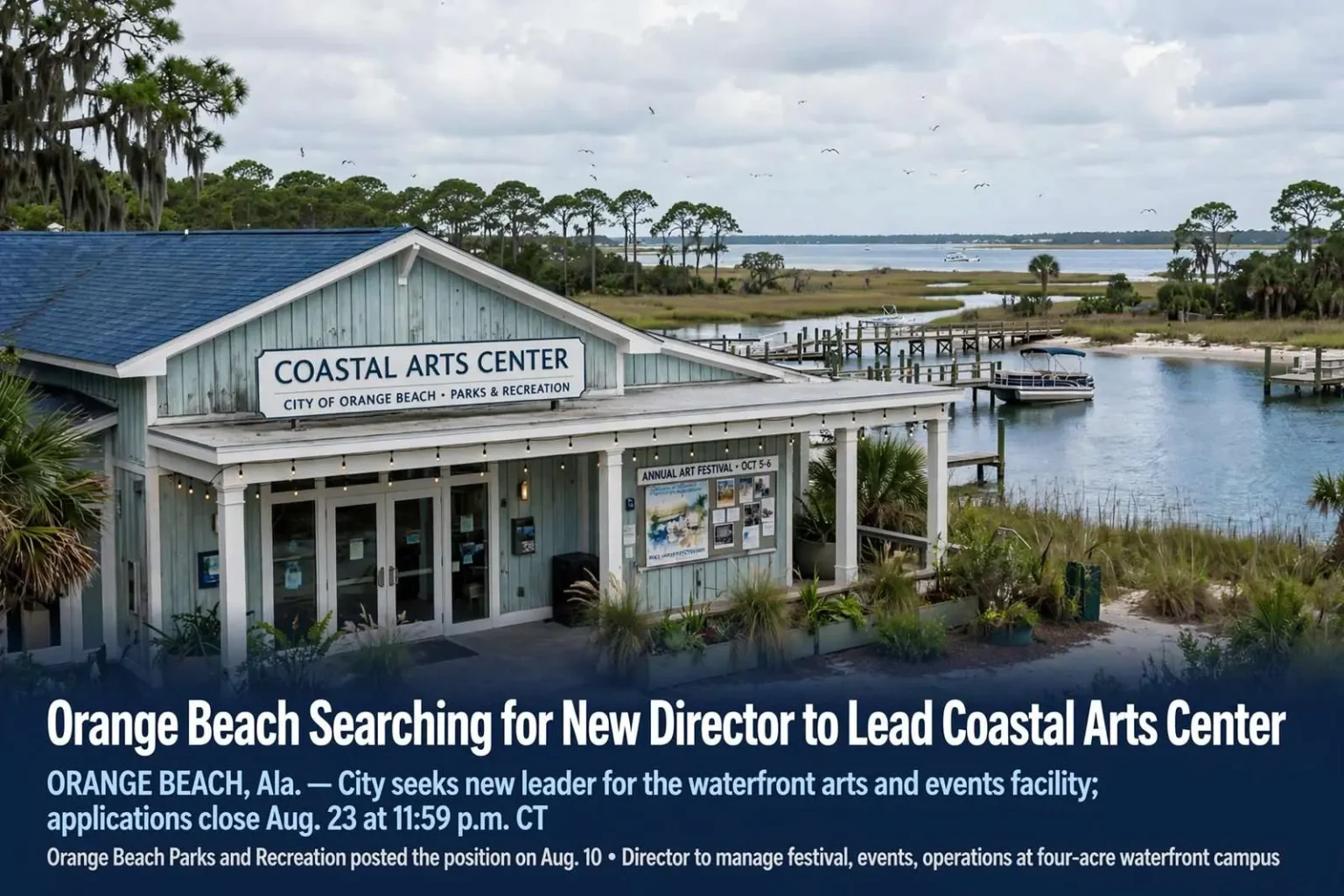 Illustration for the news story: Orange Beach Searching for New Director to Lead Coastal Arts Center