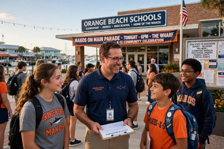 Illustration for the news story: Orange Beach Students Prepare to Head Back to School