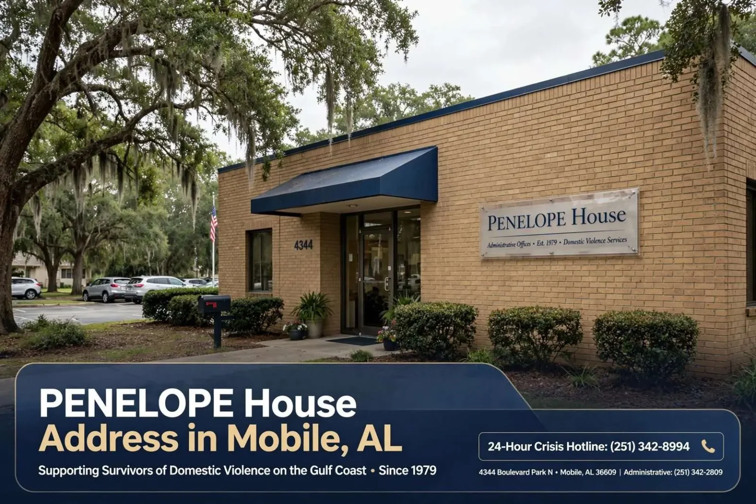Illustration for the news story: Penelope House Address in Mobile, AL